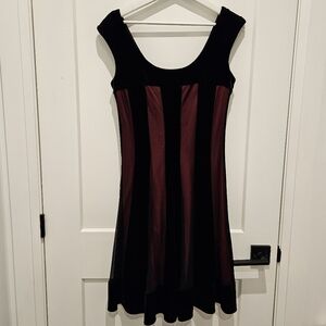 Vintage Striped Velvet Dress